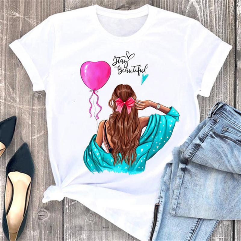 3d Printing Pattern Printing Women's Short-sleeved T-shirt Tops Casual Fashion Style Clothing