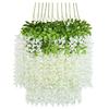 12 TEILE/SATZ Künstliche Blumen Seide Glyzinien Rebe Hängende Blume für Hochzeit Garten Floral DIY Wohnzimmer Büro Dekor