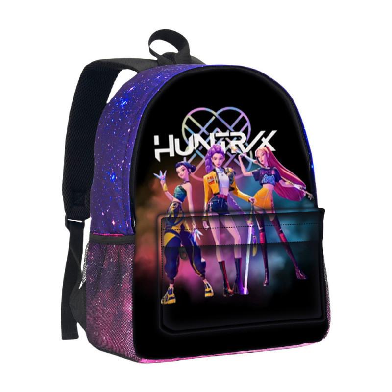 Hunterxhunter Kpop Backpack With Durable Oxford Fabric For School Use