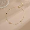 Zirconia Charm Crystal Necklace Bracelets For Women Stainless Steel Link Chain Rainbow Rhinestone Accessory