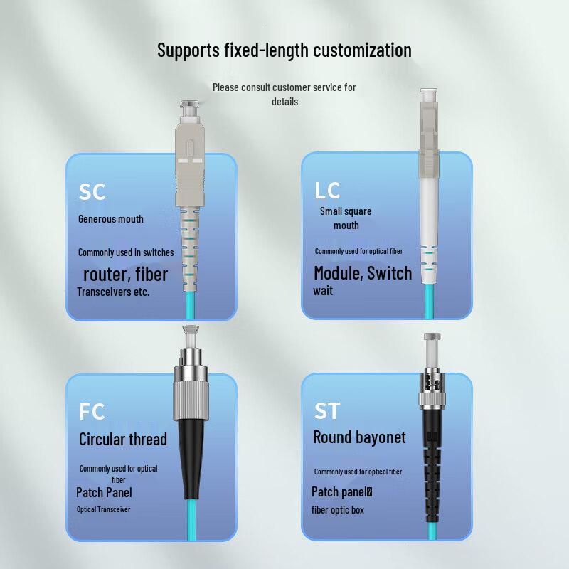 HUALIXIN OM3 10 Gigabit Multimode Fiber Optic Patch Cord