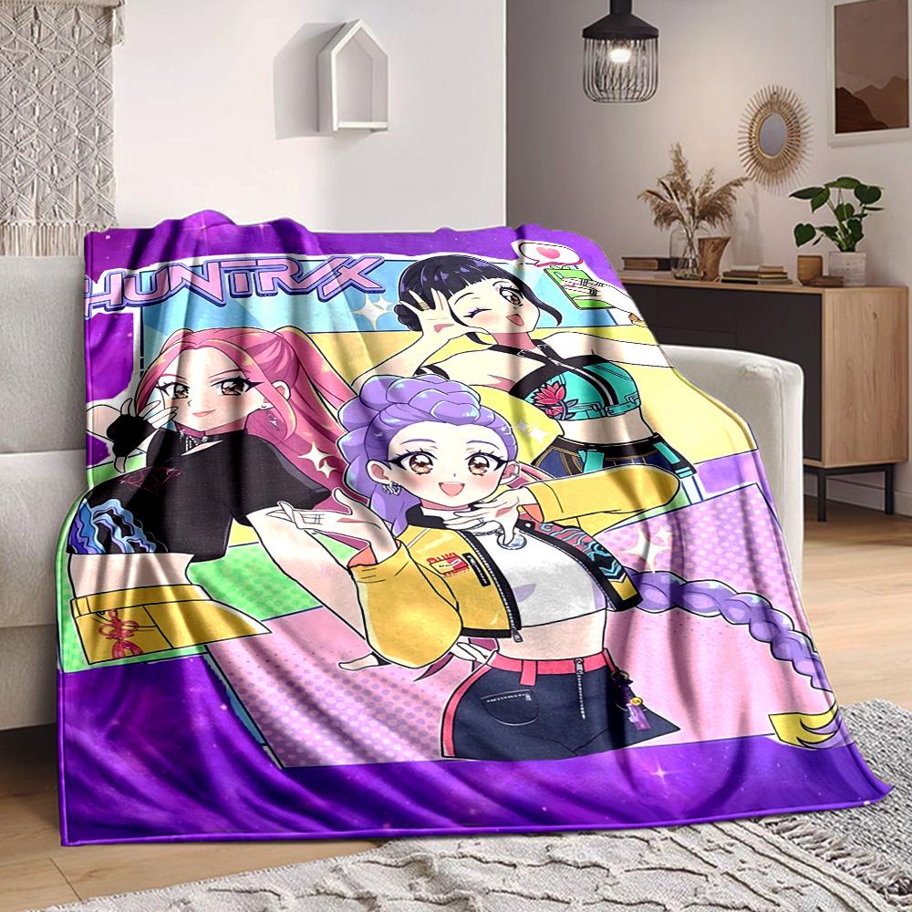 

1pc HUNTRX Soft Comfortable Blanket Digital Print, All Season Multipurpose Knit Fabric Bedding, Office, Sofa Home Decor Blanket 80cm×120cm