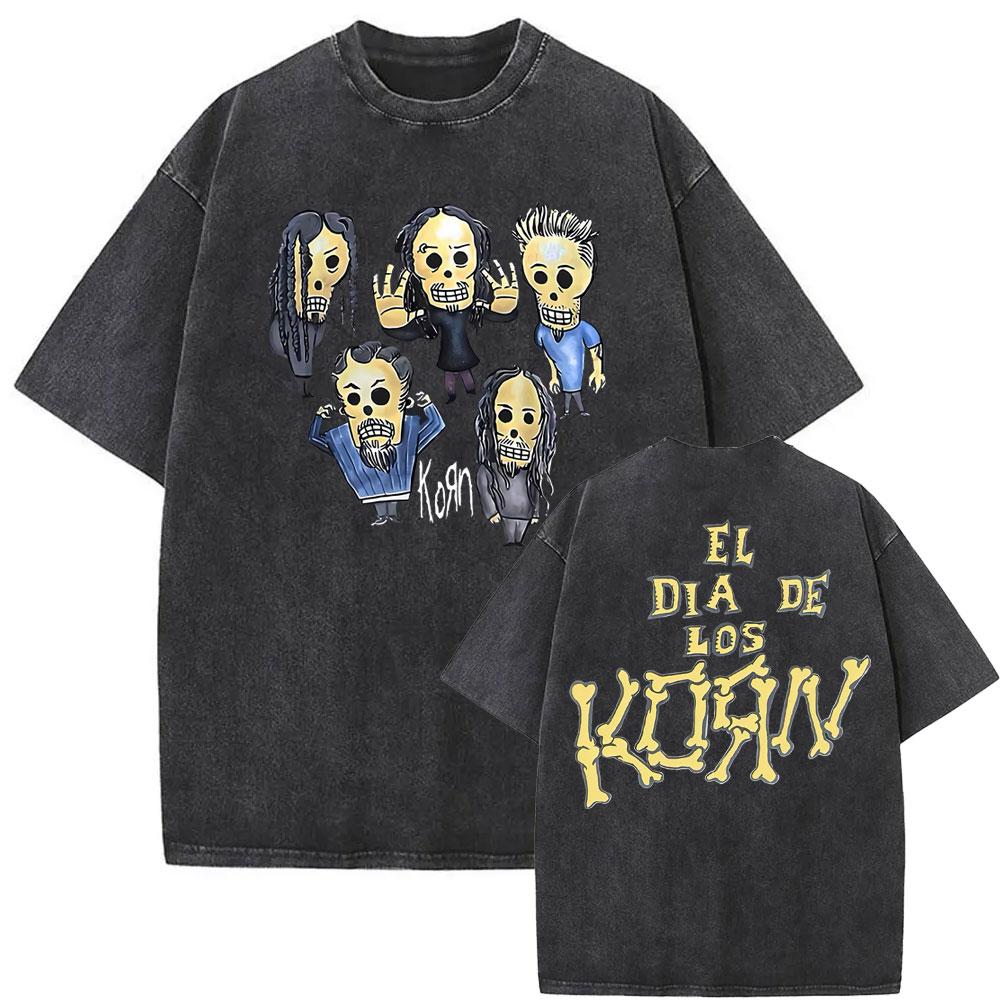 Prané Vintage Rocková Kapela Korn Ftl Follow The Leader Tričko Pánské Gotické Ležérní Oversized Trička Pánské Tričko Pánské Vintage Tričko