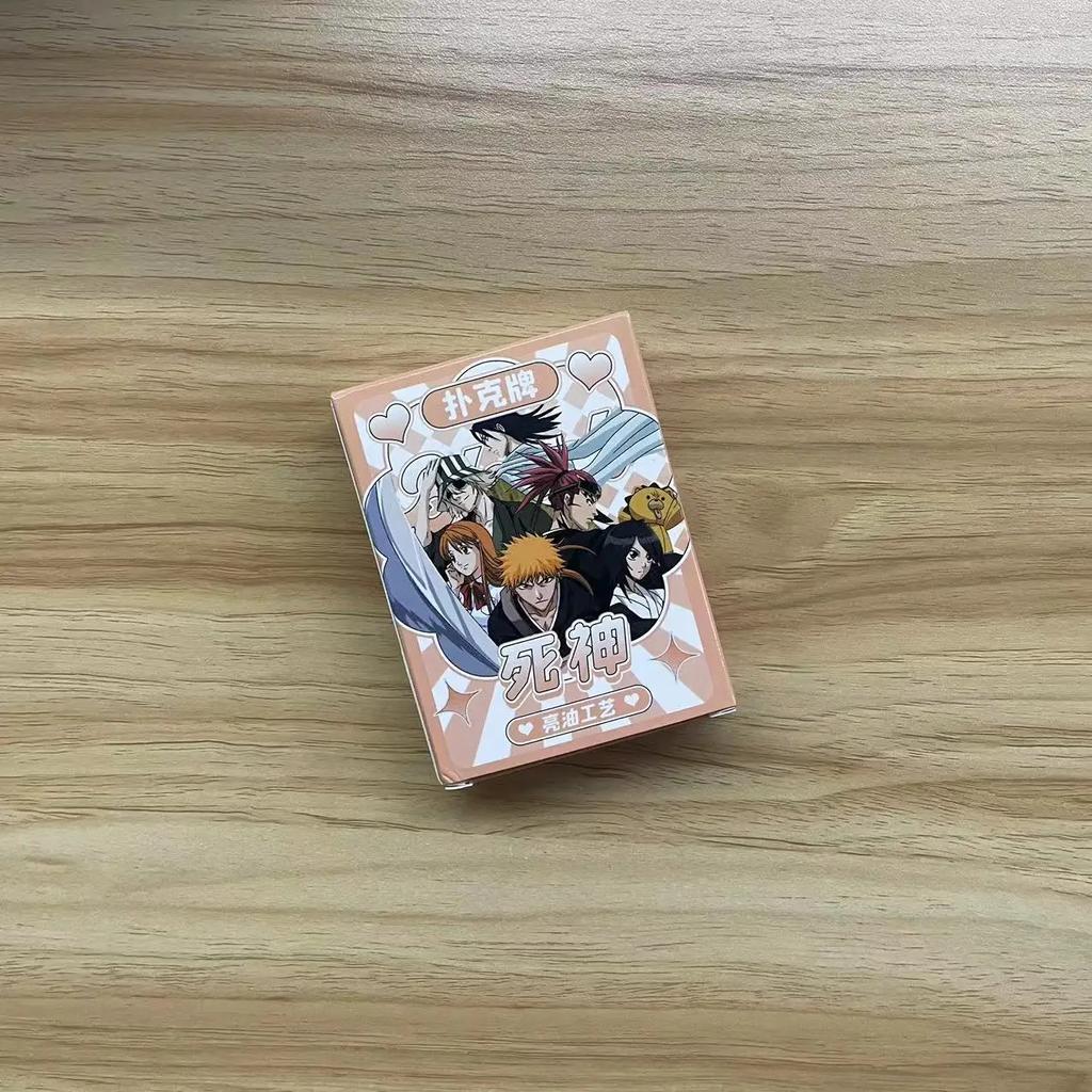 Anime Bleach Poker Spielzeug Kurosaki Ichigo Kuchiki Byakuya Cosplay Brettspiel Karten Hardcover Geschenk Mit Box