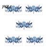 5 Sheets Colorful Butterfly Flower Tattoo Stickers, Waterproof Temporary Body Art, Hypoallergenic Floral Chest Back Decals for Women Girls