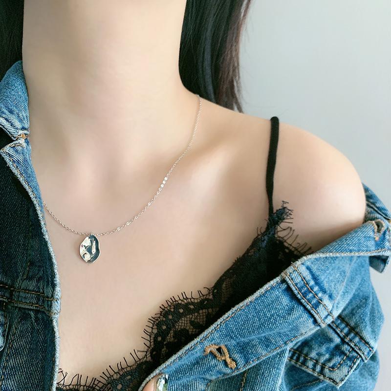 

ANENJERY lrregular круглое ожерелье с монетами для женщин, звенья цепи, ожерелья, ювелирные изделия, новинка 2022 года