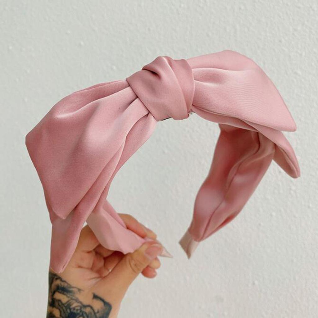 PROLY New Fashion Women Headband Double-Layer Bow Knot Hairband Classic Point Headwear Girls Summer Hair Accessories