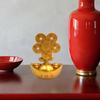 Feng Shui Money Tree Statue Rotary Windmill Figurine Table Centerpiece Good Fortune Sculpture for