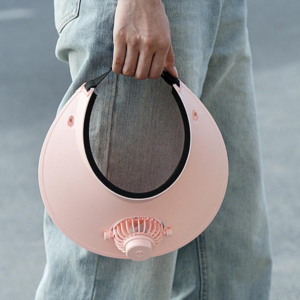 USB Charging Summer Fan Cap Rotatable Sunscreen Cap Fan 3 Speeds Fan Visor Hat Sun Protection Hat Fan for Women/Men/Children
