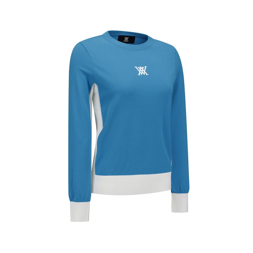 ANEW GOLF Women Fa Round Sweater_Bl