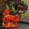 High Temperatures Resin Horse Statue Money Symbol Base Tea Pet Sculpture  Display Decoration