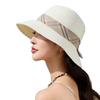 Wind Beach Shade Straw Hat Women'S Outdoor Seaside Fashion Versatile Sun Hat Big Brim Bucket Hat Basin Hat
