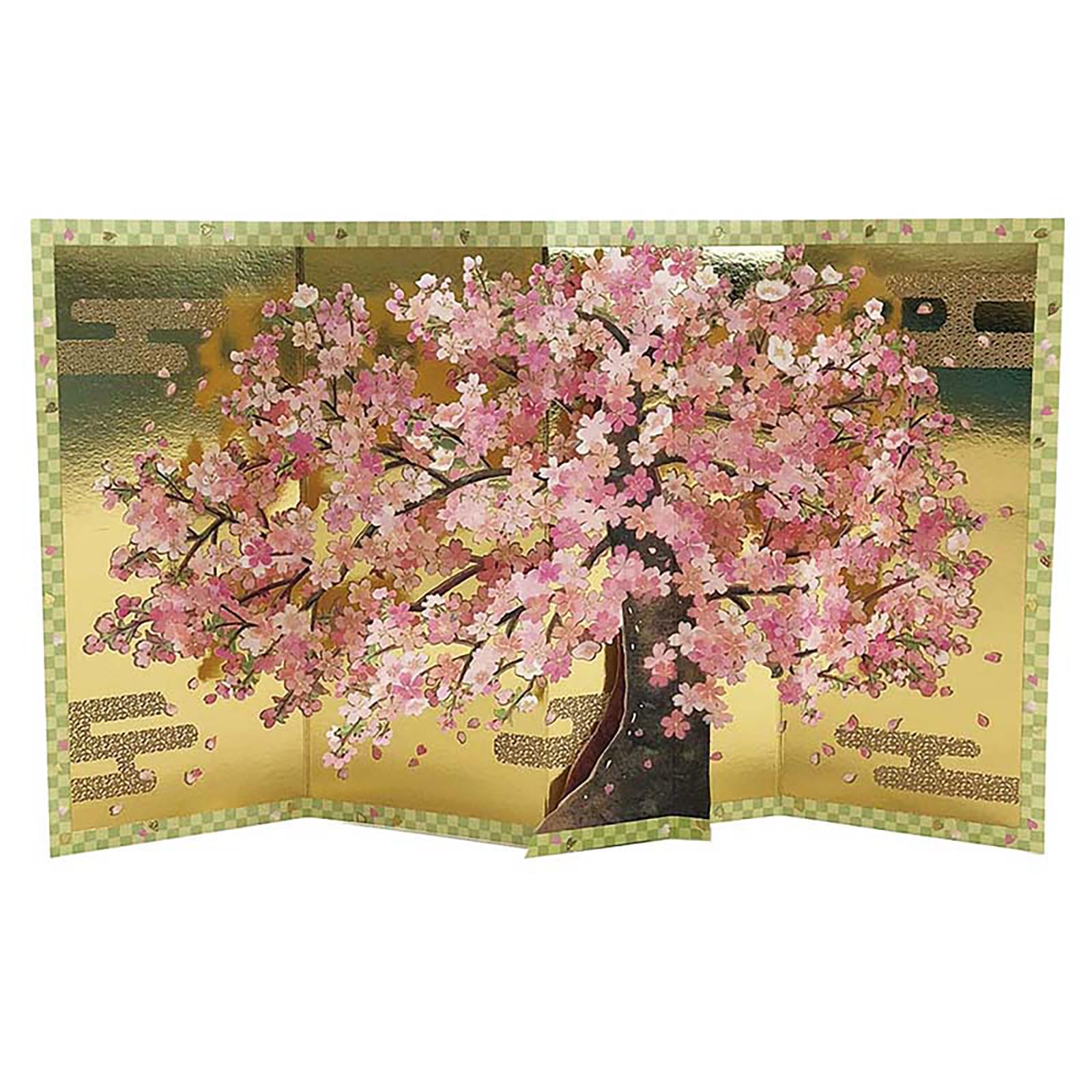 

Sanrio Spring Message 3D Sakura Folding Greeting Ships JSC SANRIO 704938 Card, Screen, Card, Overseas, 23-4, золотой