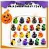 24/48 Stuks Halloween Rubberen Eendjes Met Pompoen Doos Accessoires Jeep Eendjes Speelgoed Voor Kinderen Halloween Feest Bedankjes
