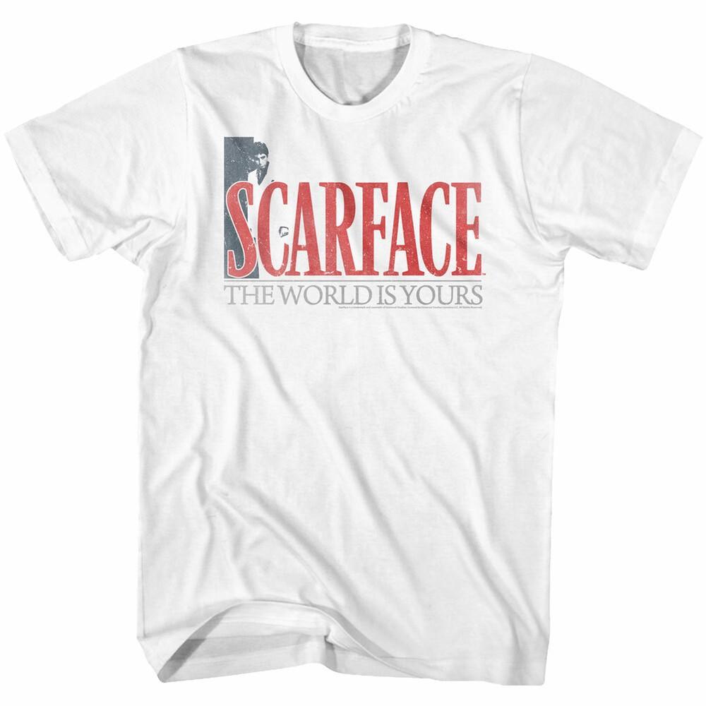 Scarface Movie The World Is Yours Logo Men s T Shirt Cocaine Cuban Drug Cartel Unisex T-Shirt S