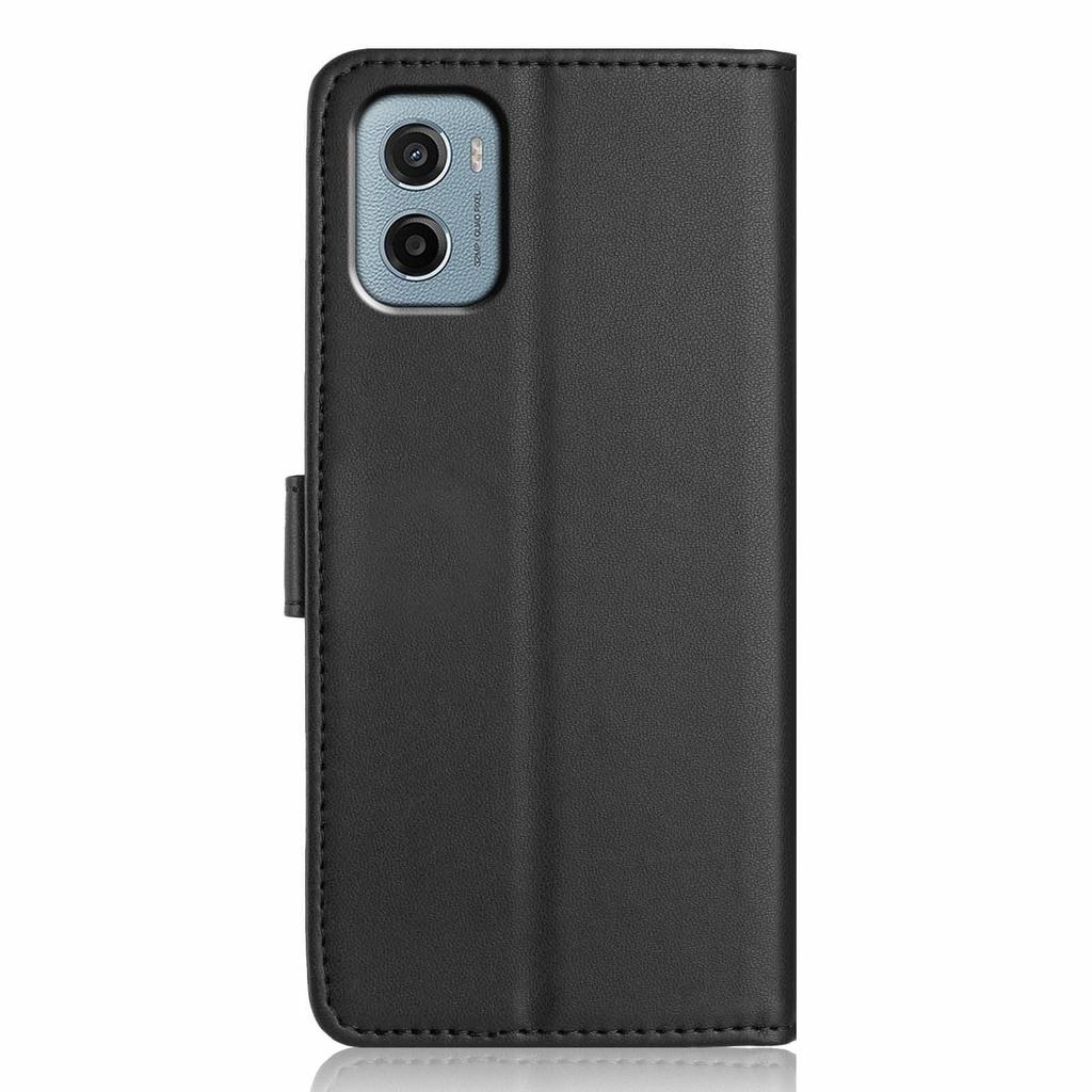 For Motorola Moto G05 4G/E15 4G Wallet Case with Strap/Multiple Card Slots Solid Color Leather Stand Phone Cover