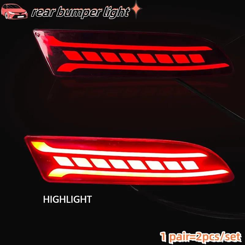 LED Car Rear Bumper Reflector Lights for Toyota Avanza 2024 Turn Signal LED Brake Reversing Steering Lights