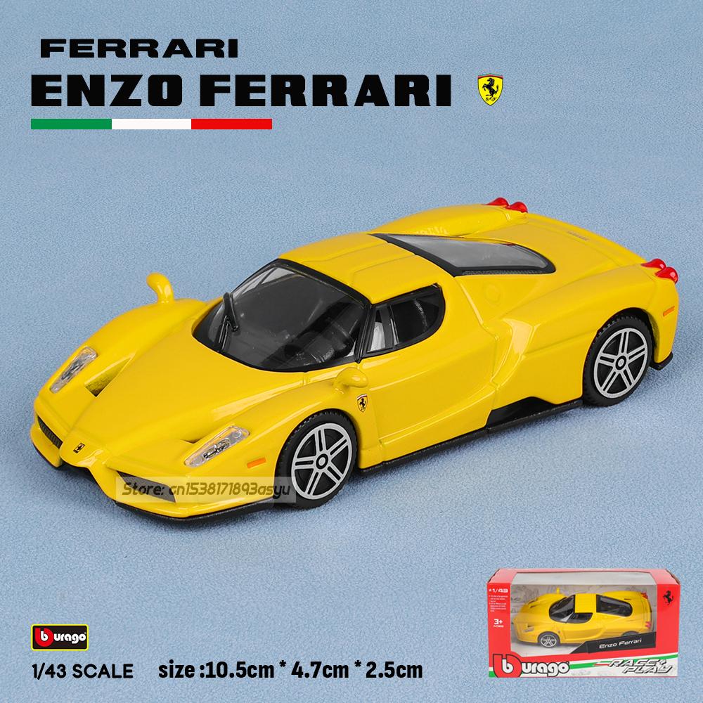 Bburago 1:43 Styles multiples Collection Ferrari Purosangue MONZA SP2 ROMA 250 Rossa 458 488 GTB F40 ENZO Jouet Modèle de voiture moulé sous pression