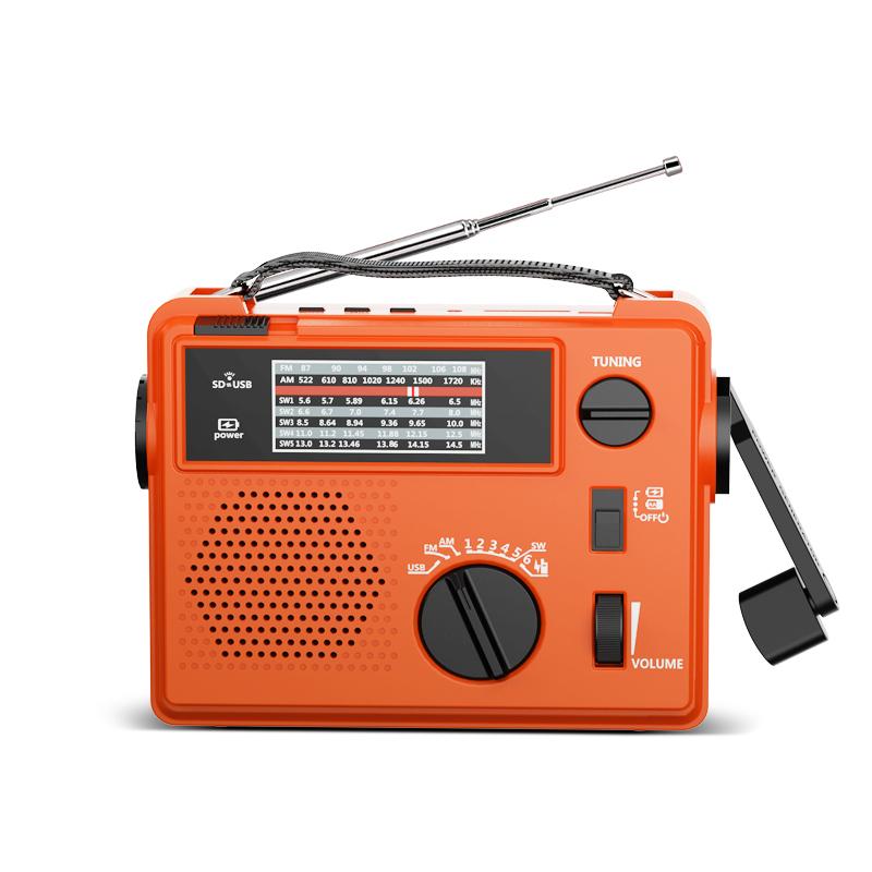 

Портативне AM FM радіо з найкращим прийомом, живлення від мережі та батарей, великий динамік, велика ручка налаштування, навушники червоний