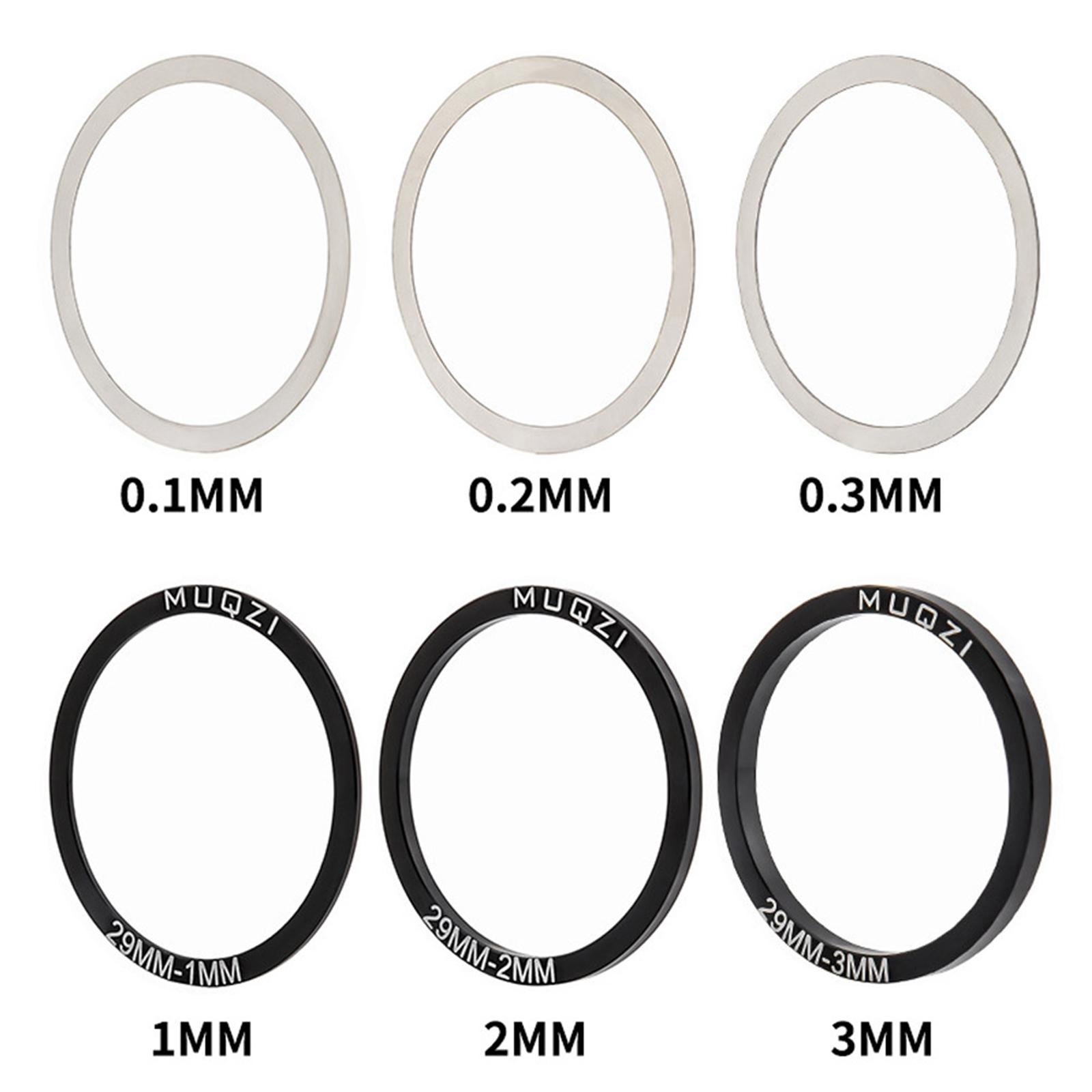 24/29/30mm 6Pack MTB Spacer Crankset Shim Washers Parts Crank Crankset 29mm