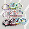 Dopamine Cloud Pendant Multi Hook Keychain Plated Color Jewelry Connector Bracelet Necklace DIY Crafts