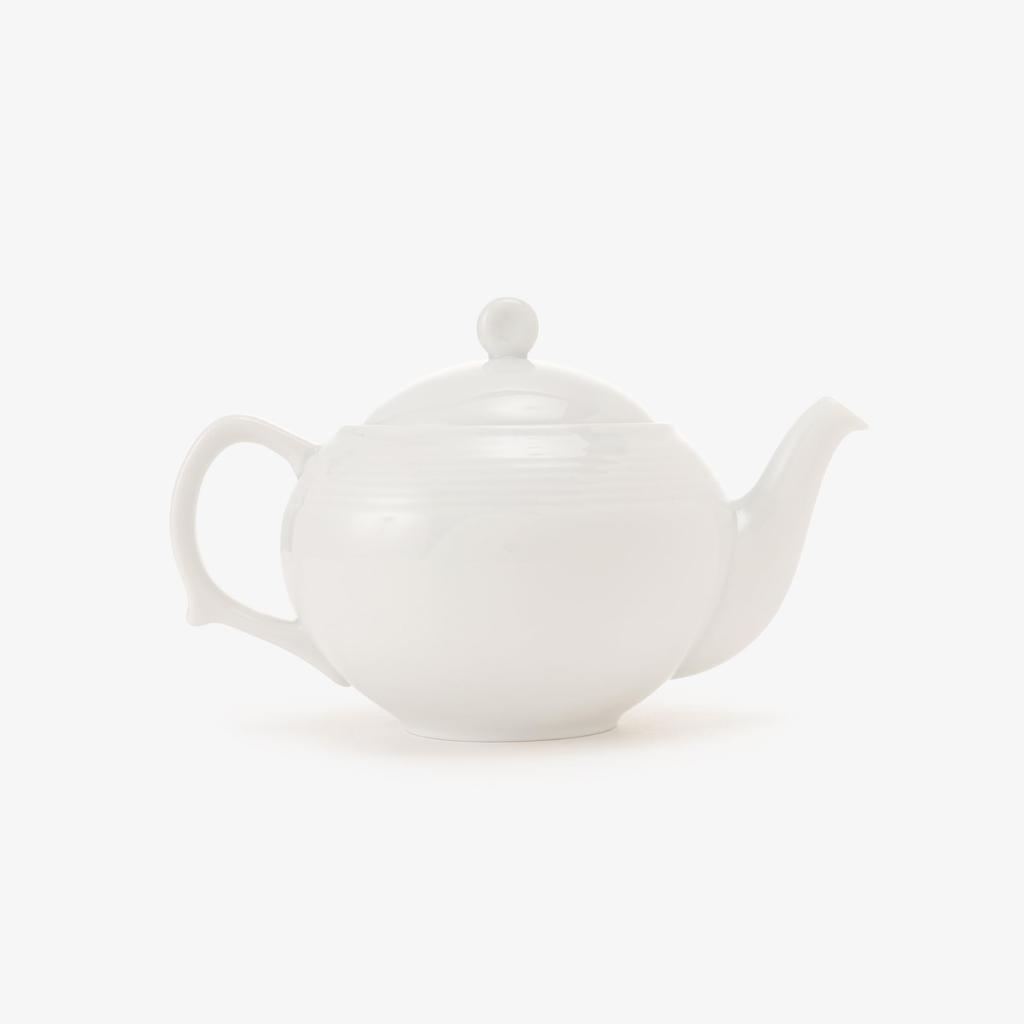 Afternoon Tea Living Teapot BJ37 with Tea Strainer, Parallel Ivory