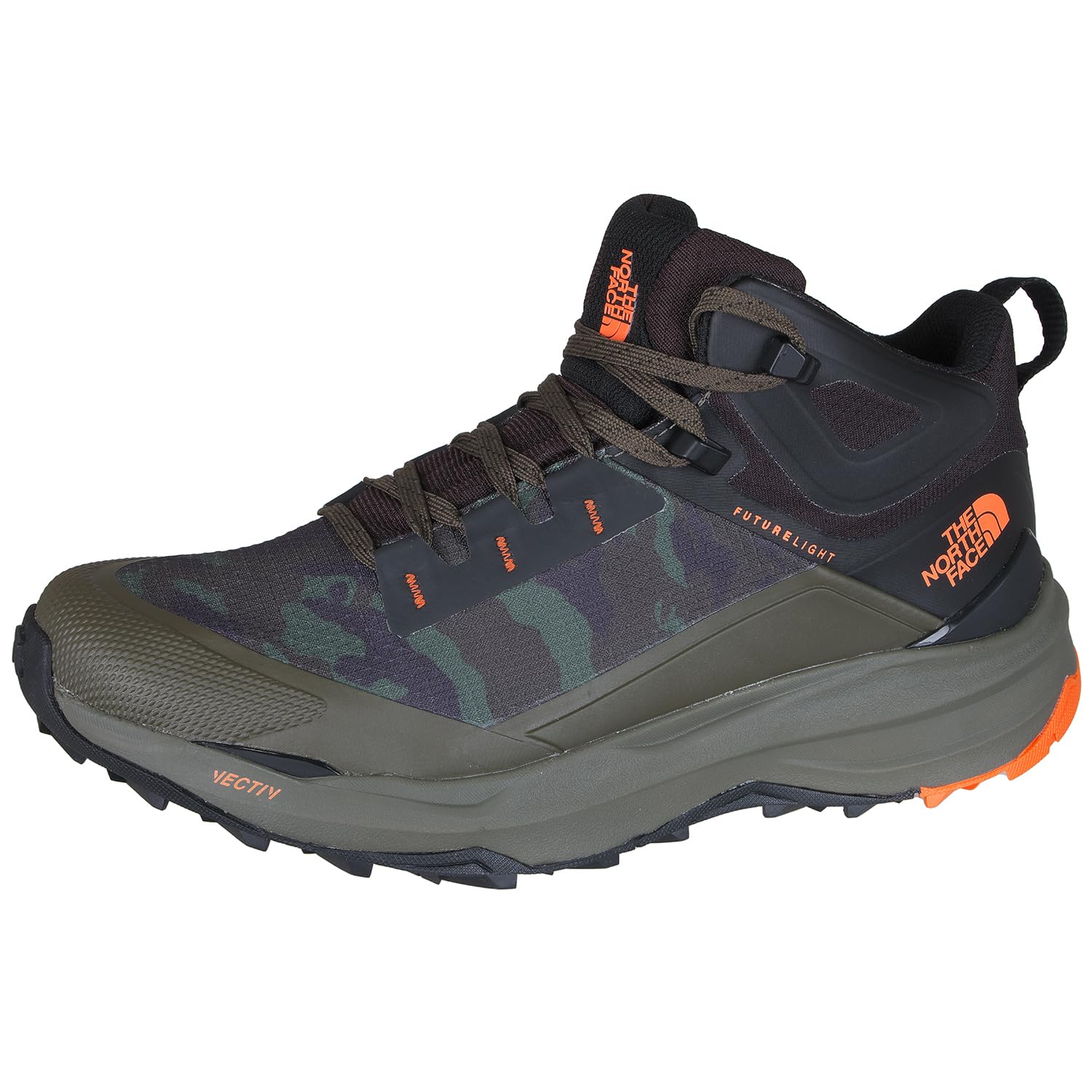 

North VECTIV Exploris II Mid FUTURELIGHT New Taupe Black [The Face] Green/TNF 9.5