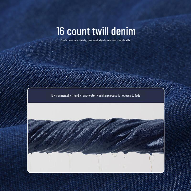 Zuoxi Boys' Long Sleeve Denim Shirt