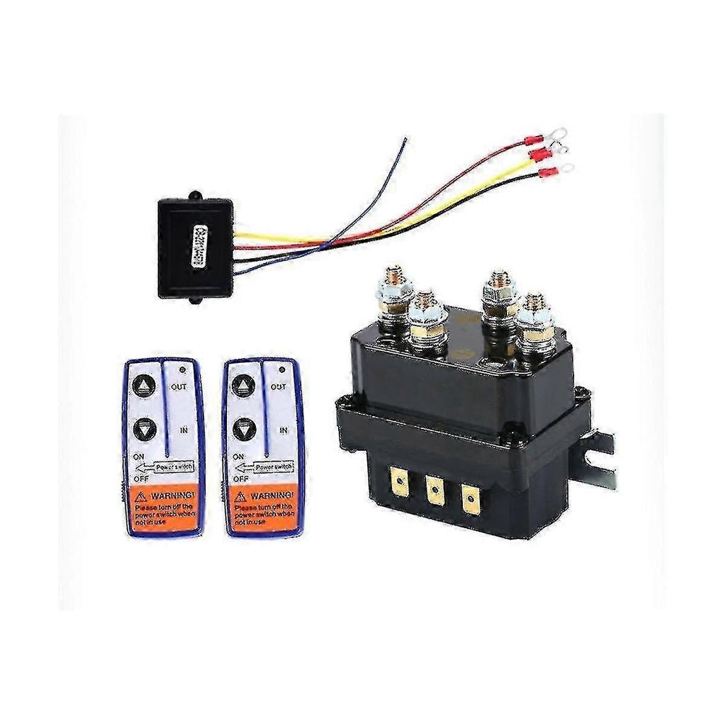 12v 250a Winch Remote Contactor Winch Control Solenoid Relay Twin Remote Kit Car Motorcycle Off Roa 25-26