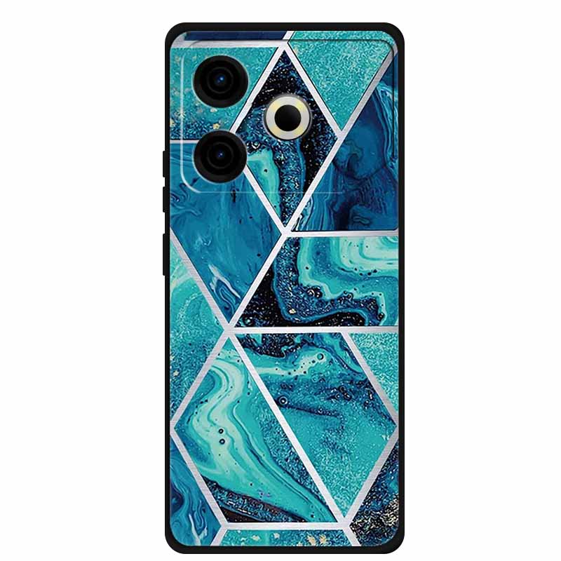 Phone Case For Tecno Pova6 Neo TPU Back Coque for Pova 6 Neo Marble Colour Soft Cover Protective Funda Luxury Silicone Shell