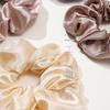 12Pcs Soft Simple Solid Color Hair Ties Korean Style Satin Scrunchie Suitable For Wearing In All Settings Hair Accessories