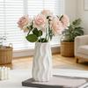Rustics Farmhouse Vases Ceramic Flower Vases Decorative Vases for Shelf Coffee Dining Table Centerpieces Home Decors