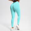 Pantalon de Yoga Fitness Sans Couture Taille Basse: Leggings push-up, moulants, haute performance.