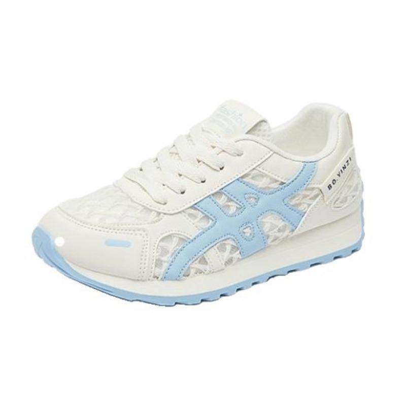 Thick-soled lightweight mesh hollow dad shoes women's summer new breathable height-increasing casual sports shoes