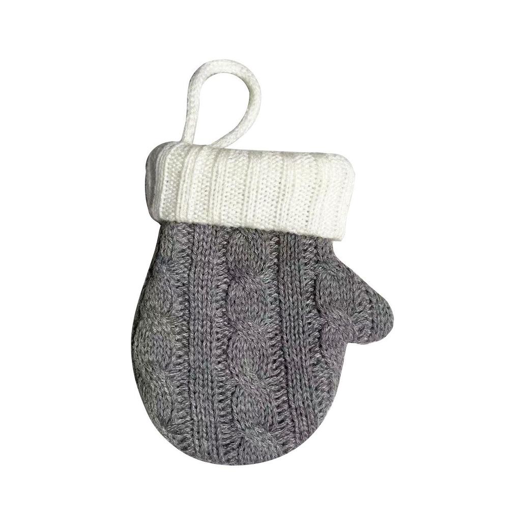 Christmas Festival Mini Knitted Sock Ornaments for Tree & Cutlery Decoration