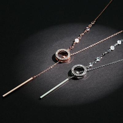 Collier Chaîne Longue Polyvalent pour Femme - Accessoire de Mode Coréen Haut de Gamme Automne/Hiver
