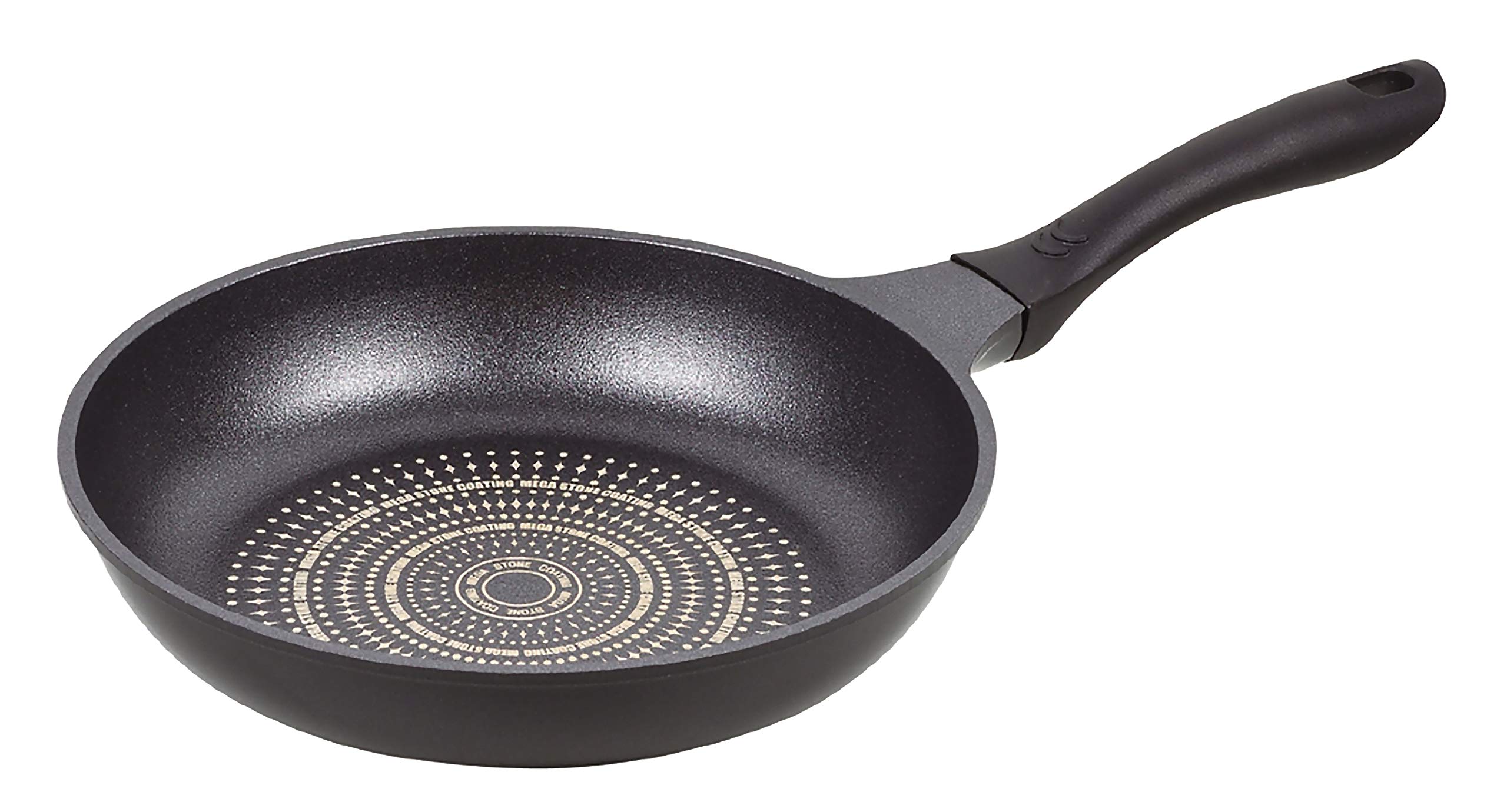 

Pearl Metal Frying IH Mega Stone Pan, Black, 26cm, Die-cast, Compatible, Coating, HB-4424 чёрный