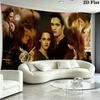 Twilight Poster Wall Tapestry Aesthetic Wall Hanging Printed Fabric Blanket Decorative Tapestries for Bedroom Living Room Home Decor