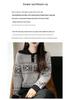 Women's Snowflake Jacquard Wool Sweater - Loose Button-Up Pullover for Spring/Autumn
