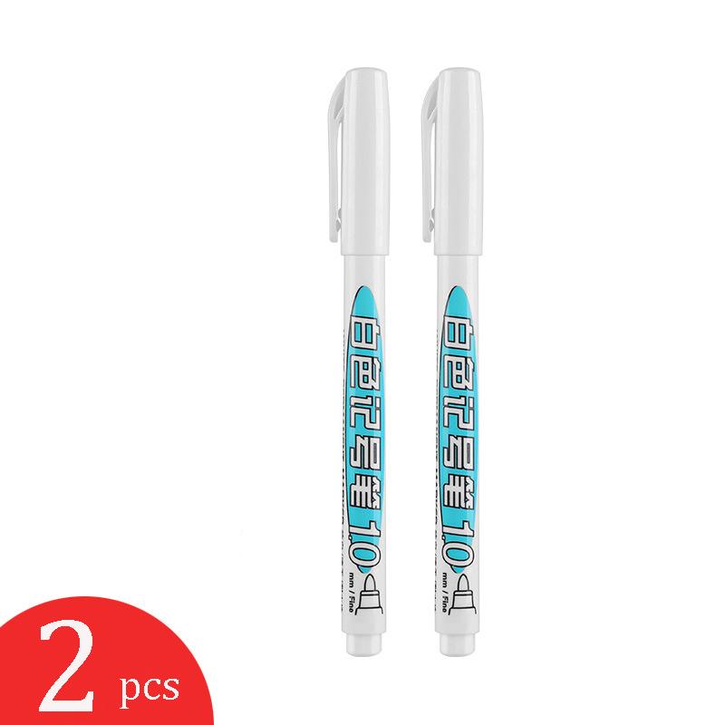 1/2/3pcs Acrylic White Permanent Paint Pen for Wood Rock Plastic Leather Glass Stone Metal Canvas Ceramic Deep Hole Marker 1.0MM