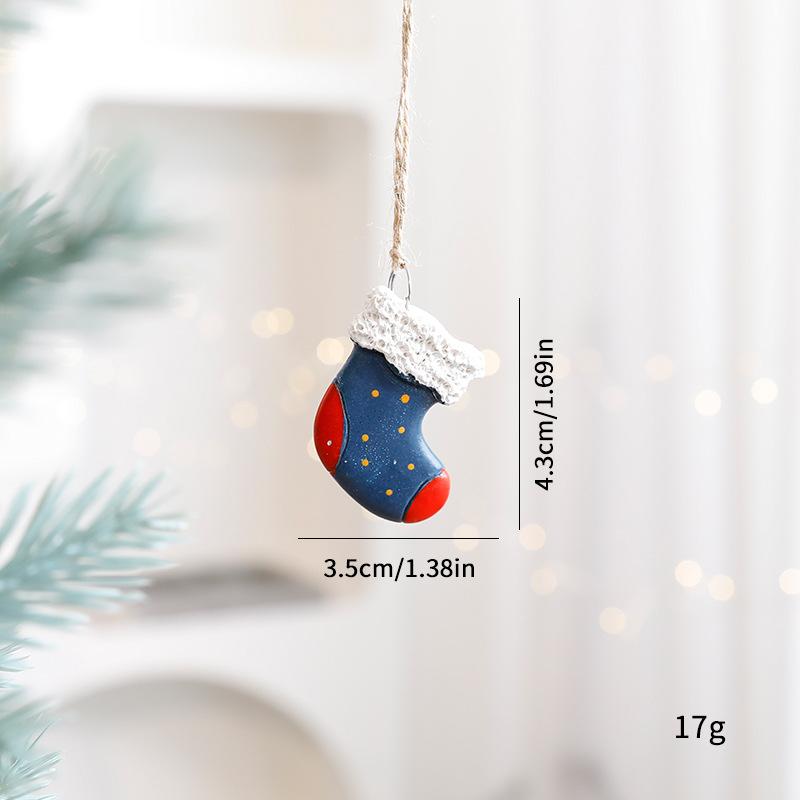 

Рождественские декоративные подвески и украшения Рождественская елка Винтажные подвески и украшения Композиция Blue Christmas stockings