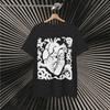 Alternative Surreal Trippy Realistic Heart Unisex Abstract Tee, Dark Art Gothic Metal Shirt, Psychedelic Tee, Emo Clothing, Futuristic