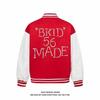 Women's Niche Trend Loose Red Baseball Jacket - Spring 2025 Design