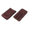 3 Finger Cigar Case Woven Pattern Portable Travel Leather Cigar Humidor Case Smoking Accessories