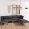 Day and Night - Day and Night Garden Furniture Set 7 Pieces and Gray Synthetic Rattan Cushions