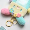 Cartoon Flower Rabbit Series Plush Card Holder Lovely Soft Doll Fashion Keychain Sweet Portable Card Cover Accessory Gift
