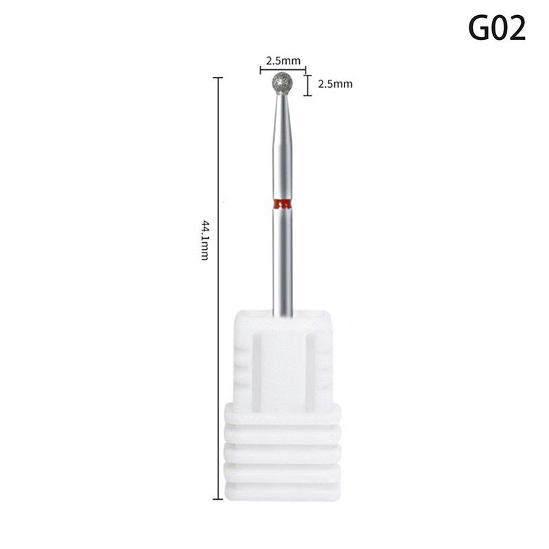 Diamond Nail Drill Bit Mill Cutter All For Manicure Machine Bit Tools Accessories Cuticle Clean For Removing Nail Gel