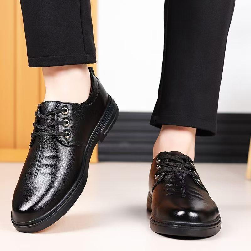 Casual men's shoes business dress casual British green wedding shoes leather shoes men's new men's leather shoes