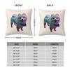Cute Pomeranian Dog Square Pillowcase Pillow Cover Cushion Throw Pillow for Home Bedroom Car