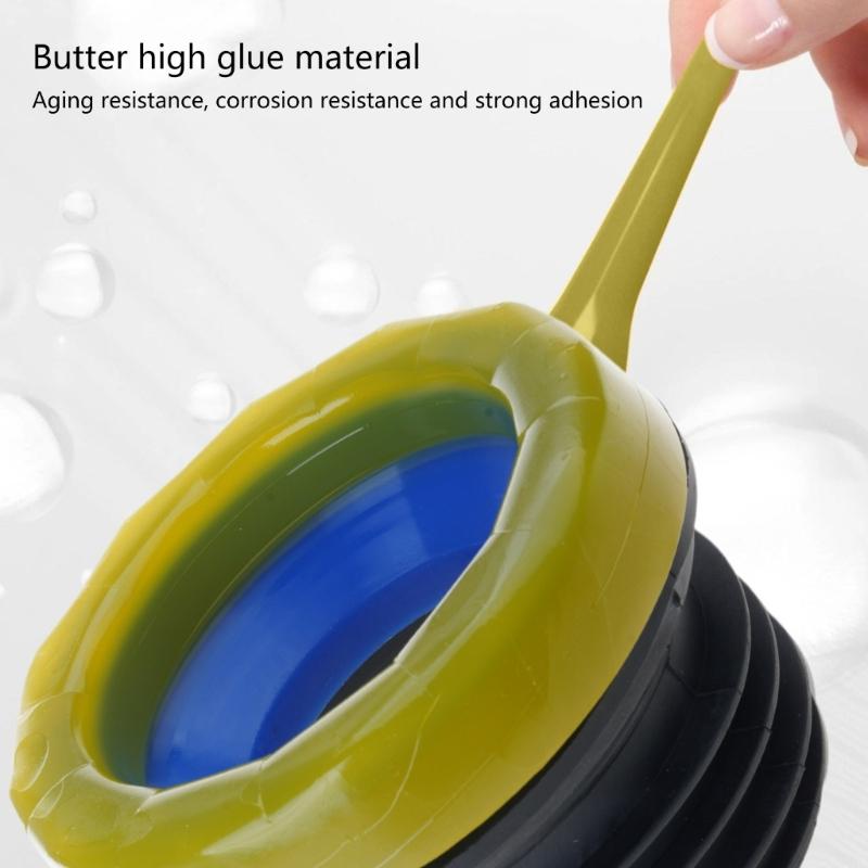 Toilet Bowl Gasket Flange Rings Toilet Spill Sealing Rings Floor Outlet Drain Pipe Flange Rings Easy Installation